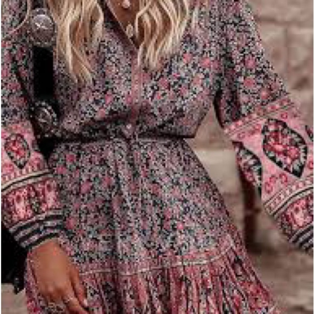 Spell & The Gypsy Collective Jasmine Long Sleeve Playdress in Navy - Picture 11 of 13